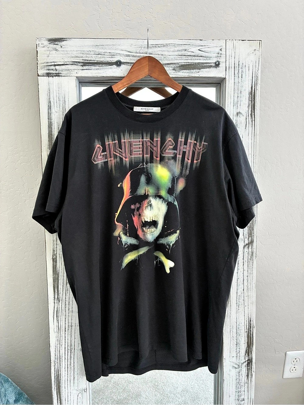 Givenchy Army Skull Print Columbian-Fit T-Shirt Black Medium